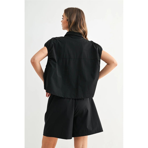 Zipper Short Set