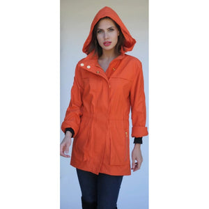 Anna Raincoat Hermes Orange
